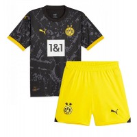 Borussia Dortmund Fotballklær Bortedraktsett Barn 2023-24 Kortermet (+ korte bukser)